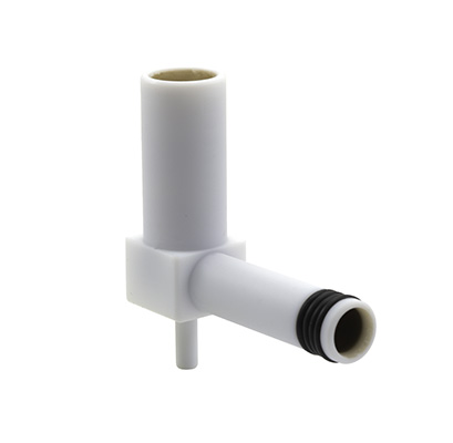 Adaptor GAZ08-12 90deg with Auxiliary Port