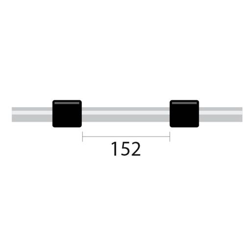 [0.76-BLK-F] ProLok  Contour Flared End PVC Pump Tube 2tag 0.76mm ID Black/Black (PKT 6)