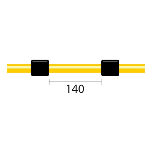 [0.76-BLK-SF] ProLok Solva Flex Pump Tube 2tag 0.76mm ID Black/Black (PKT 12)