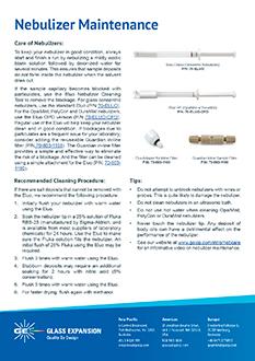 Nebulizer Maintenance Flyer