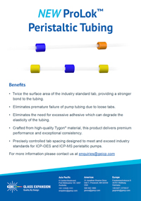 ProLok Pump Tubing Flyer